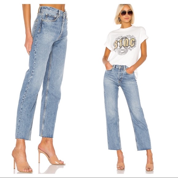 NEW Anine Bing Jackie Blue Jeans - Picture 1 of 8